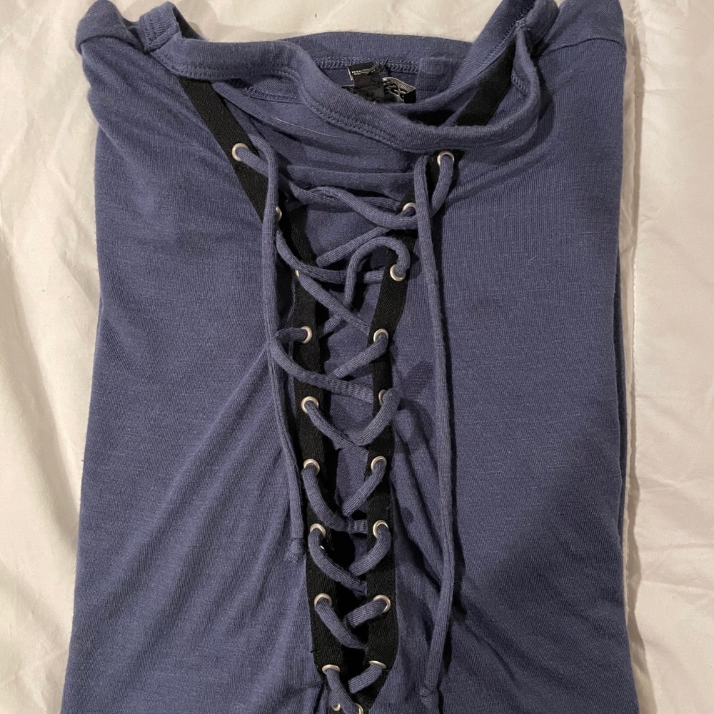 Express laced up shirt